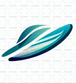 Abstraktes Surfbrett und Wellen